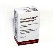 Beclofort Evohaler inhalation aerosol 200 doses 250mcg/dose Asthma Беклофорт Евохалер 
