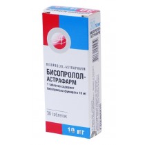 Bisoprolol Astrapharm 30 tablets 10mg BISOPROLOLUM Бисопролол Астрафарм