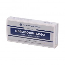 Cefazoline BCPP powder injection 5 fl 1 g CEFAZOLINUM Цефазолин-БХФЗ 