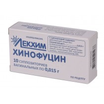 Chinofucin Hinofucin LH 10 vaginal supp 0,015g Chlorquinaldol Хинофуцин ЛХ Gynecological infections