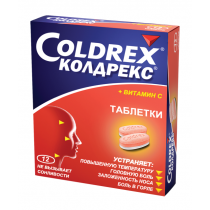Coldrex 12 tablets Колдрекс Paracetamol Colds Flu Fever