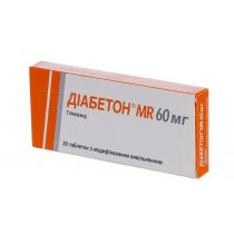 DIABETON MR 60mg 30 tablets GLICLAZIDUM Диабетон