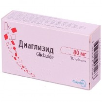Diaglizide Diaglizid 30 tablets 80mg Gliclazide Diabetes Диаглизид 