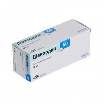 Diakordin 50 tabl 60mg Diltiazem hydrochloride Диакордин