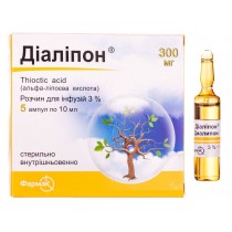 DIALIPON infusion solution 5 ampoules 10ml 3% thioctic acid Diabetic polyneuropathy Диалипон