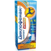 Diclofenac Ultra skin spray 4% 50ml Диклофенак ультра спрей