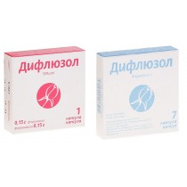 Difluzol 1 tabl 150 mg & 7 tabl 50 mg FLUCONAZOLUM Дифлюзол