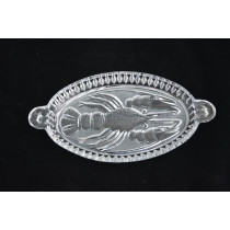 Crystal Dish Vintage Russian USSR soviet CCCP Crawfish хрусталь 1-P