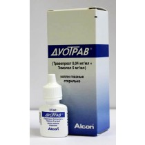 Duotrav (Travoprost, Timolol) eye drops 2,5ml Дуотрав IOP