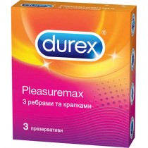 Durex Pleasuremax Condoms 3 condoms / 12 condoms with rings and pimples Презервативы Durex