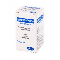  Emsef powder solution 1000 mg fl № 1 CEFTRIAXONUM Эмсеф 