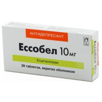 Essobel 28 tablets 10mg Escitalopram Depressive episodes Эссобел 