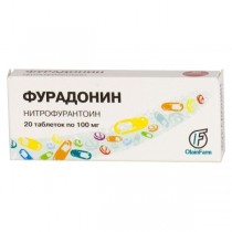 Furadonin 20 tabl 100 mg NITROFURANTOINUM Фурадонин 