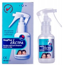 Headring Extra Lotion Spray 60 ml 4% dimeticone Pediculosis Хедринг Экстра Лосьон