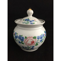 Vintage Sugar Bowl USSR Porcelain by SUMY Soviet Сумы CCCP PD192