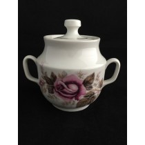 Vintage Sugar Bowl USSR Porcelain by DOVBYSH Soviet Довбыш CCCP PD193