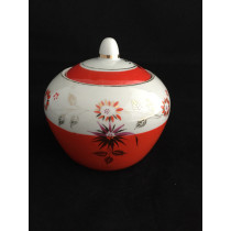 Vintage Sugar bowl porcelain BARANOVKA USSR Soviet Hand-painted PD194