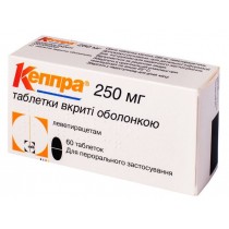 Keppra 60 tablets 250mg Levetiracetam Partial seizures Кеппра 