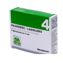 Lasoleks Lasolex oral drops 5 flacons / 4ml Ambroxol Bronchitis Лазолекс