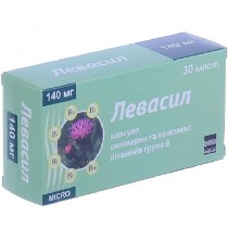 Levasil 30 capsules 140mg Liver diseases Левасил 