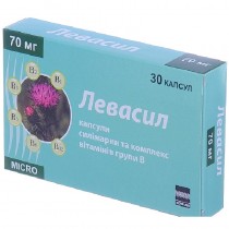 Levasil 30 capsules 70mg Liver diseases Левасил 