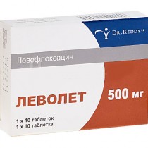 Levolet 10 tabl 500 mg LEVOFLOXACINUM Леволет 
