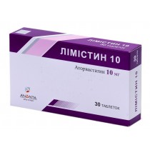 Limistin 30 tablets 10mg & 20mg & 40mg Atorvastatin Лимистин