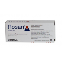 Lozap 90 tablets 50mg Losartan potassium LOSARTANUM Лозап 