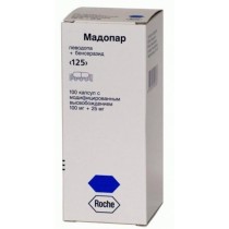 Madopar 100 tabkets 200mg Levodopa / 50mg Benserazide Parkinson disease Мадопар 