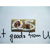 MERRY CHRISTMAS stamp Ukraine 2004 2V coupling MNH