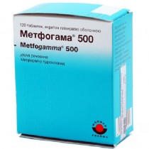 Metfogamma 120 tablets 500mg Metformin Diabetes Метфогамма