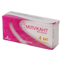 Milukant 28 chewable tablets 4mg Cough Asthma Montelukast