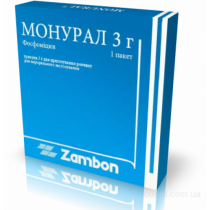 Monural 1 pack 3 g granules oral solution FOSFOMYCINUM Монурал 
