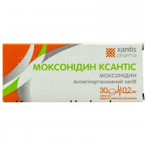 Moxonidin Xantis (Moxonidine) 0.2 mg 0.4 mg 30 tablets Моксонидин