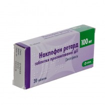 NAKLOFEN 20 coat core tablets 100mg DICLOFENACUM Наклофен 