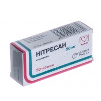 Nitersan 30 tablets 20mg Niterdipine Niterdipinum Нитресан 