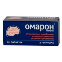 Omaron 60 tablets 400mg Piracetam Омарон  Cerebrovascular insufficiency 