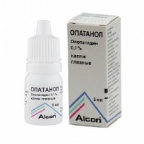 Opatanol eye drops 5ml 0,1% Olopatadine Опатанол Allergic conjunctivitis