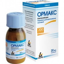 Ormax powder susp 200mg/5ml 30 ml AZITHROMYCINUM Ормакс MD253