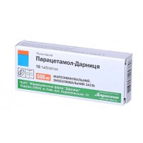 Paracetamol Paracetamolum Darnitsa 10 tablets 200mg & 500mg Парацетамол Pain Relief 