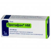 Protaphan HM infusion suspension 10ml 100Un/ml Insulin Протафан НМ Пенфил