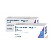 Rosuvastatin Sandoz 28 tablets 5mg & 10mg Розувастатин Сандоз