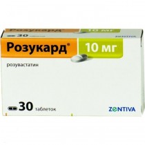 Rozucard 30 tablets 10mg & 20mg & 40mg Rosuvastin Hypercholesterolemia + Сardiovasculare failure Розукард 