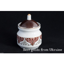 Vintage porcelain Sugar-bowl coffee USSR Soviet Riga porcelain factory PD67