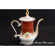 Vintage porcelain Coffee Pot USSR CCCP BARANOVKA Soviet period PD84