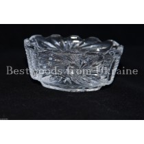 Vintage crystal Saucer for jam USSR СССР Soviet period Russian 7x4 cm PD29