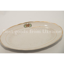 Herring Plate Vintage porcelain USSR СССР Soviet Korosten' factory 1 sort PD44