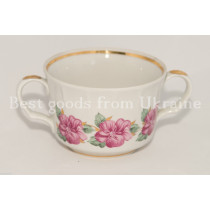Cup for soup Vintage porcelain USSR Soviet period Korosten PD55