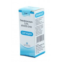 Signicef eye drops 5ml 0,5% Levofloxacin Сигницеф Eye Infections