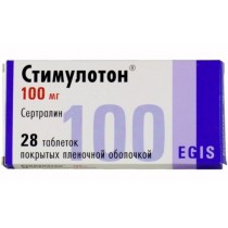 Stimuloton 28 tablets 100mg Sertraline Стимулотон Depression Phobia